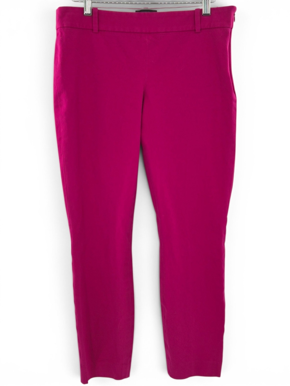 J.Crew Minnie Pants Womens 6 Hot Pink Fuchsia Stretch Ankle Career Preppy Barbie